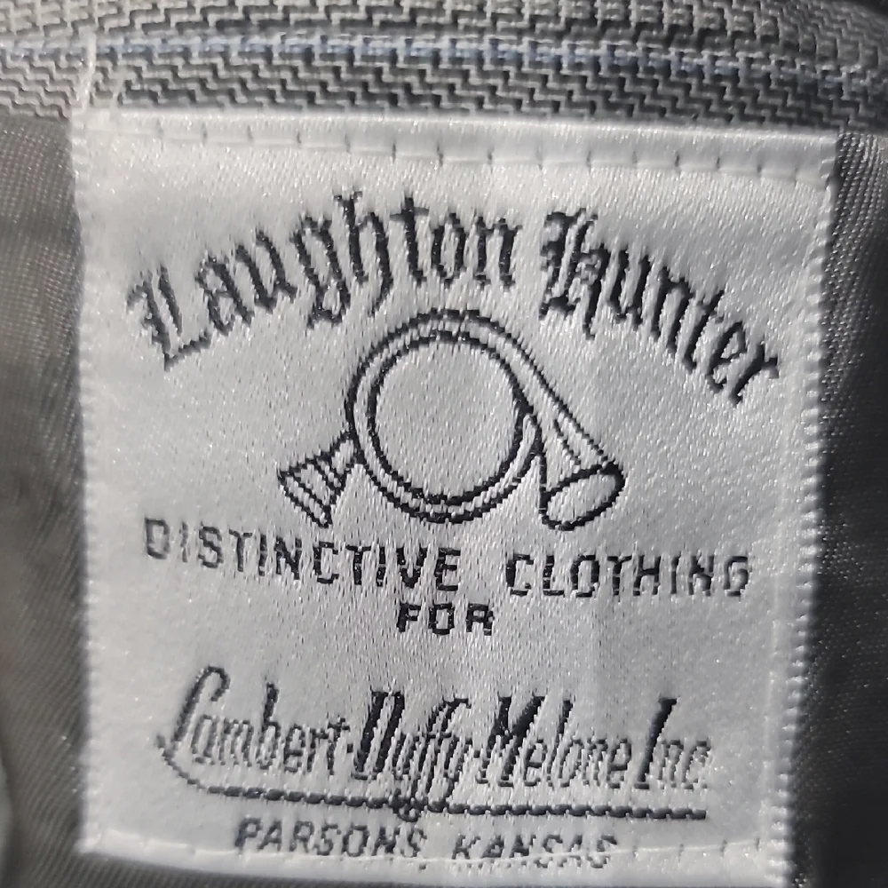 Laughton Hunter Elegant Gray Striped Men's Blazer